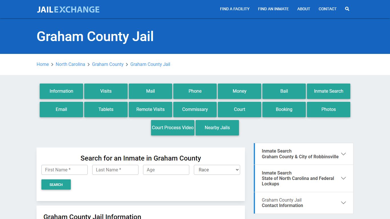 Graham County Jail Roster Lookup, NC, Inmate Search