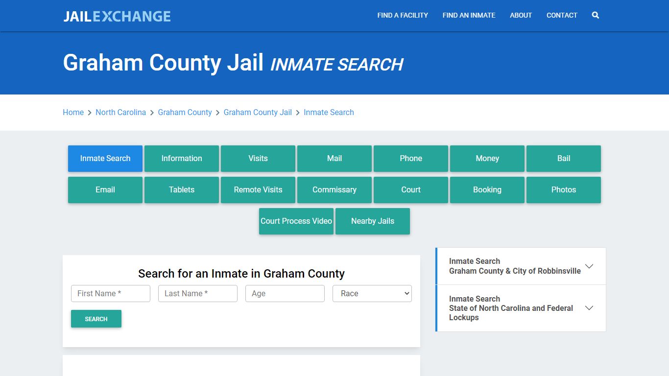 Graham County Jail, NC Inmate Search: Roster & Mugshots