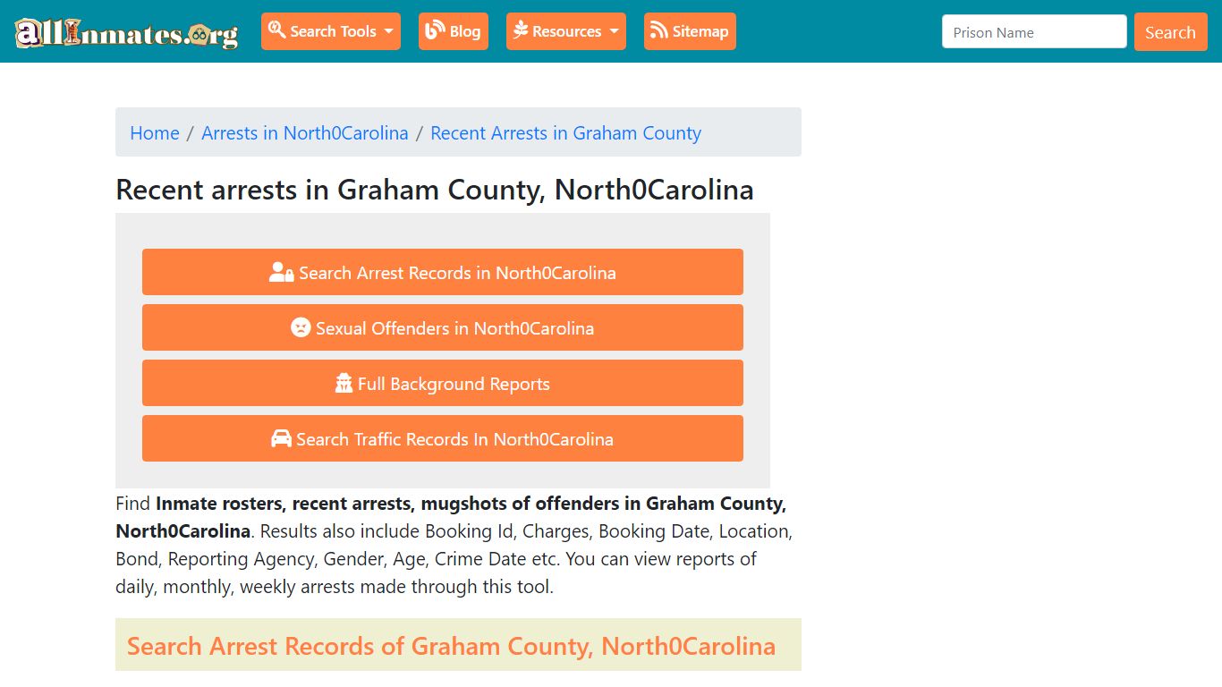 Recent arrests in Graham County, North Carolina | Mugshots, Rosters ...